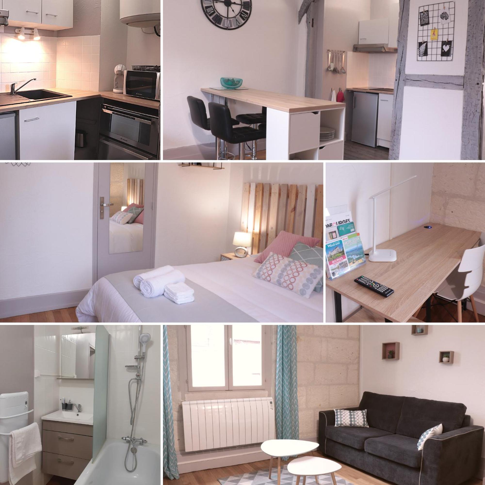 Le Vaillant, Appartement T2, Proche Gare, Hyper-Centre Et Marais, 1 A 2 Personnes, Wifi 博格斯 外观 照片